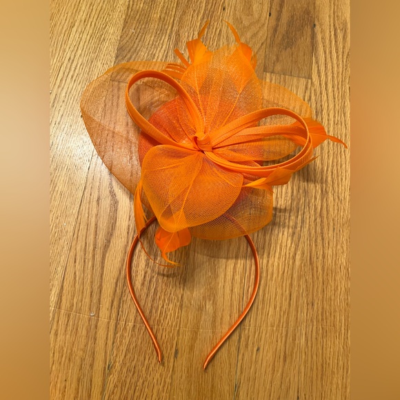 Orange Fascinator Headband - Picture 1 of 2